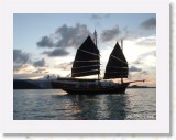 11130023 * Our traditional chinese Junk or Sampan cruising at Sunset. * 2240 x 1680 * (1.43MB)