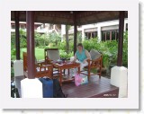 11170003 * Sam playing backgammon, at the Chaweng Regent Resort, while we wait for our ride to the airport. * 2240 x 1680 * (1.52MB)