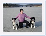 DSC00317 * Elaine and the boys and of course Elaine looking as lovely as ever in the middle. You can see the old railway bridge that used to take the trains from Halifax down to Yarmouth the most southerly point of Nova Scotia in the background. Note how busy the beach is!! * Elaine and the boys and of course Elaine looking as lovely as ever in the middle. You can see the old railway bridge that used to take the trains from Halifax down to Yarmouth the most southerly point of Nova Scotia in the background. Note how busy the beach is!! * 640 x 480 * (57KB)